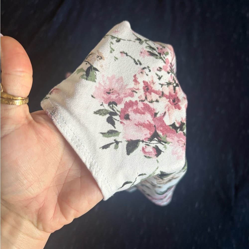 Lulu's Pink and Cream Floral Bodysuit - Picture 10 of 10